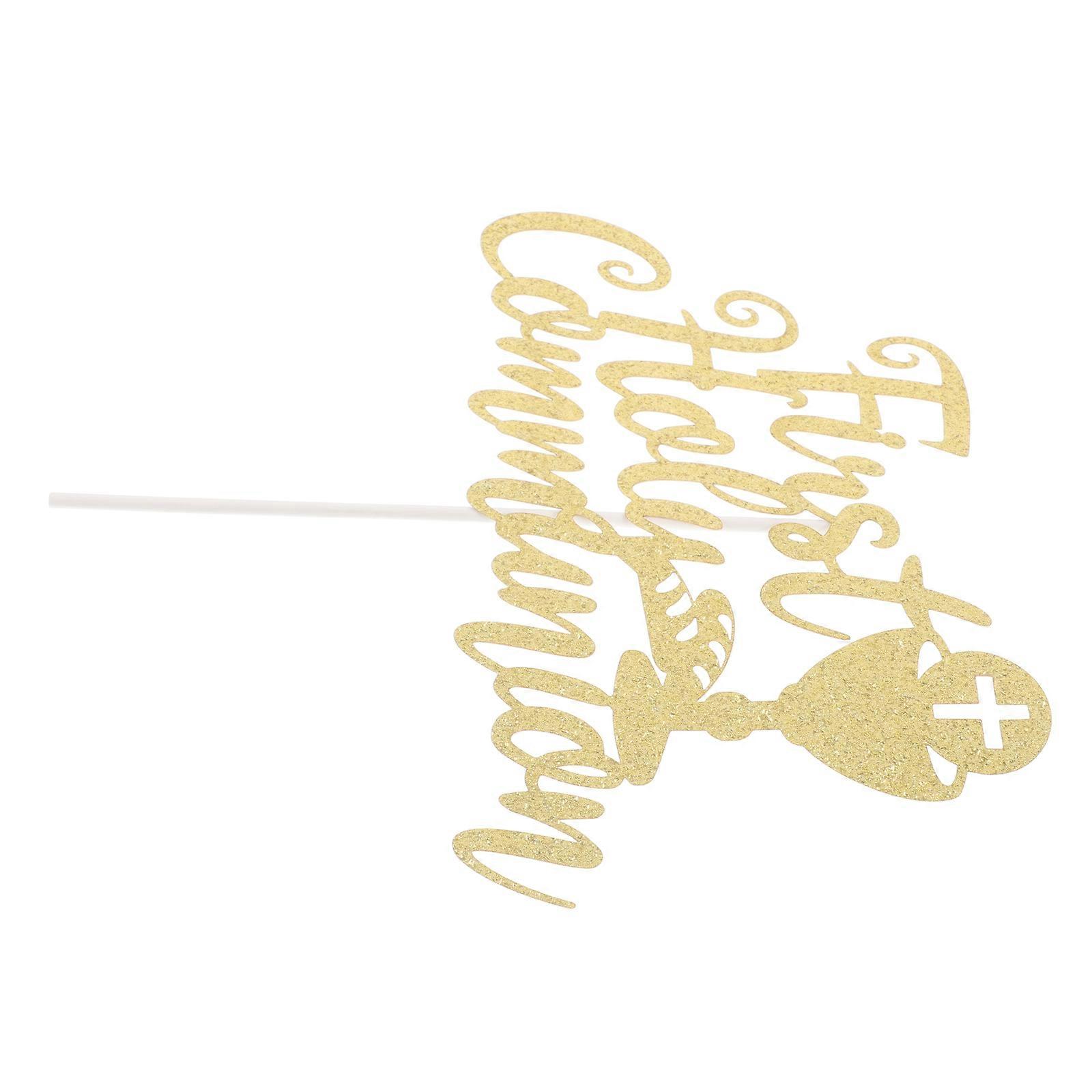 Egg Cake Decoration Cross for First Communion Party Use