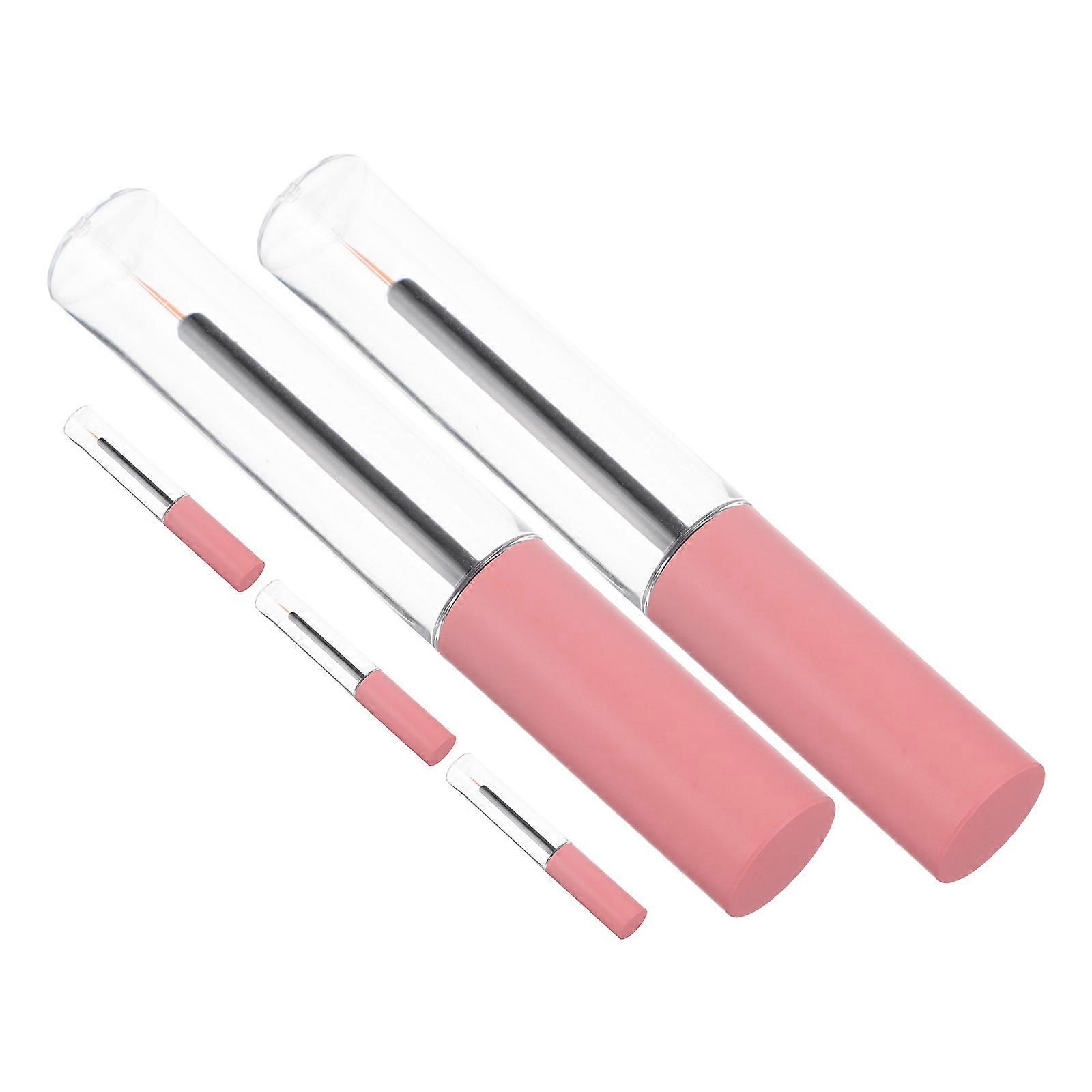 Plastic Eyeliner Container Pink Tube for Storage Use 5Pcs 10Ml Set