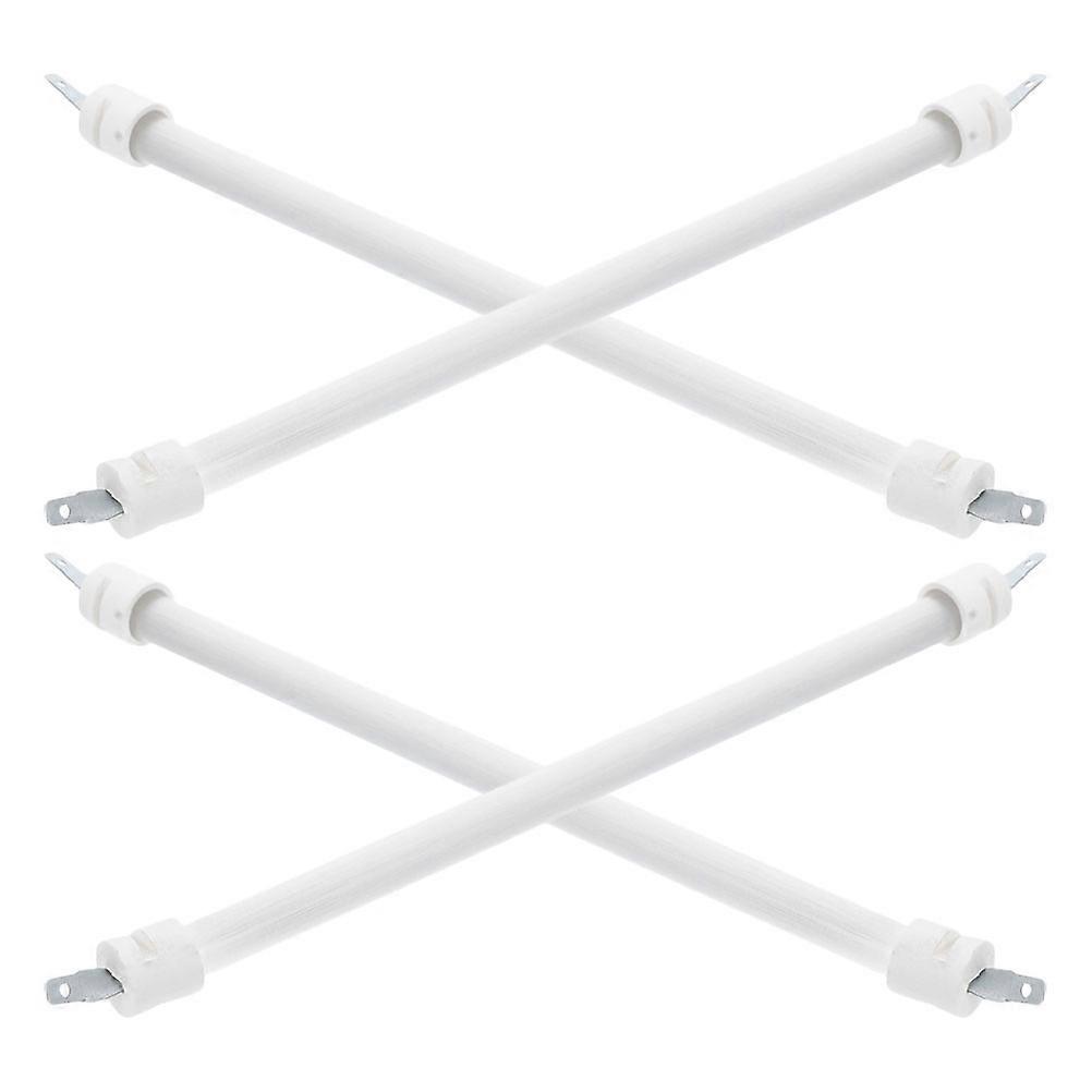 Quartz Tube Heating Element for Electric Heater Replacement 4Pcs White Durable Tubes
