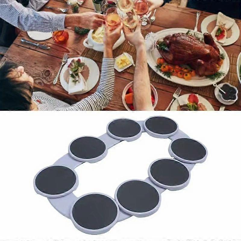 Portable Rotating Dining Tray, Stable Food Holder, Smooth Rotation, Lightweight Design, Easy Storage, Ideal for Home & Gatherings