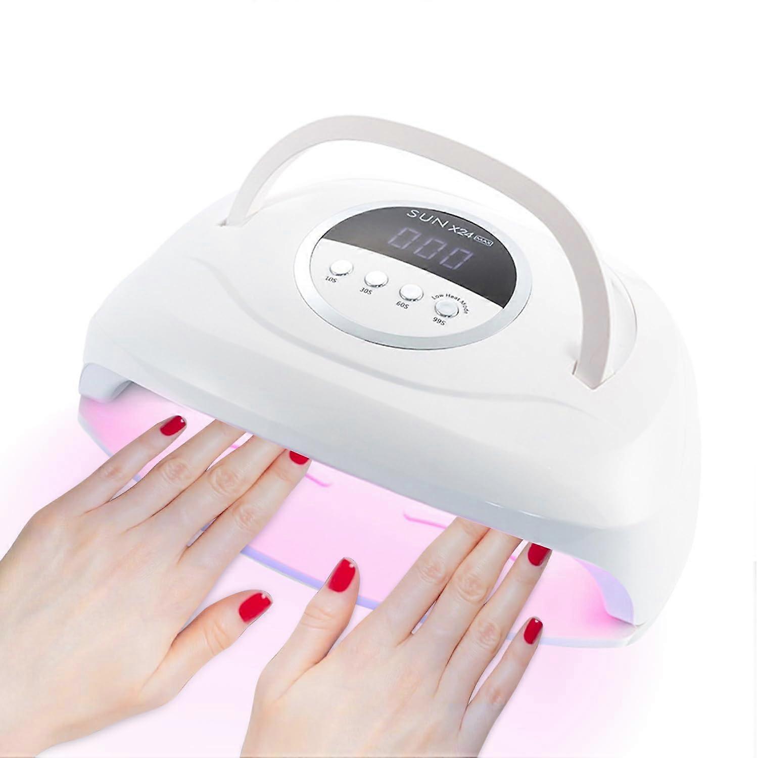 320W Professional UV LED Nail Lamp with 84 Beads, Fast Gel Curing Dryer for Salon and Home