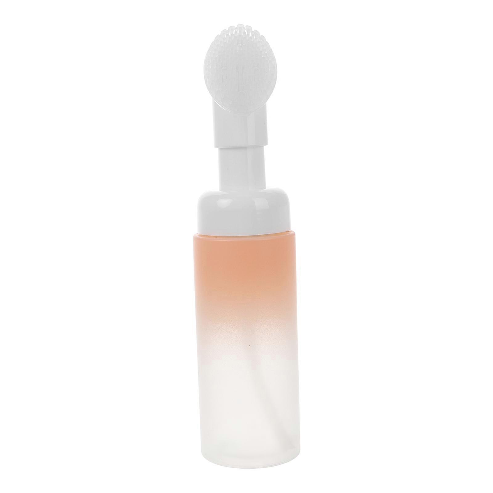 Facial Pump Bottle with Brush Head for Deep Cleansing 1Set