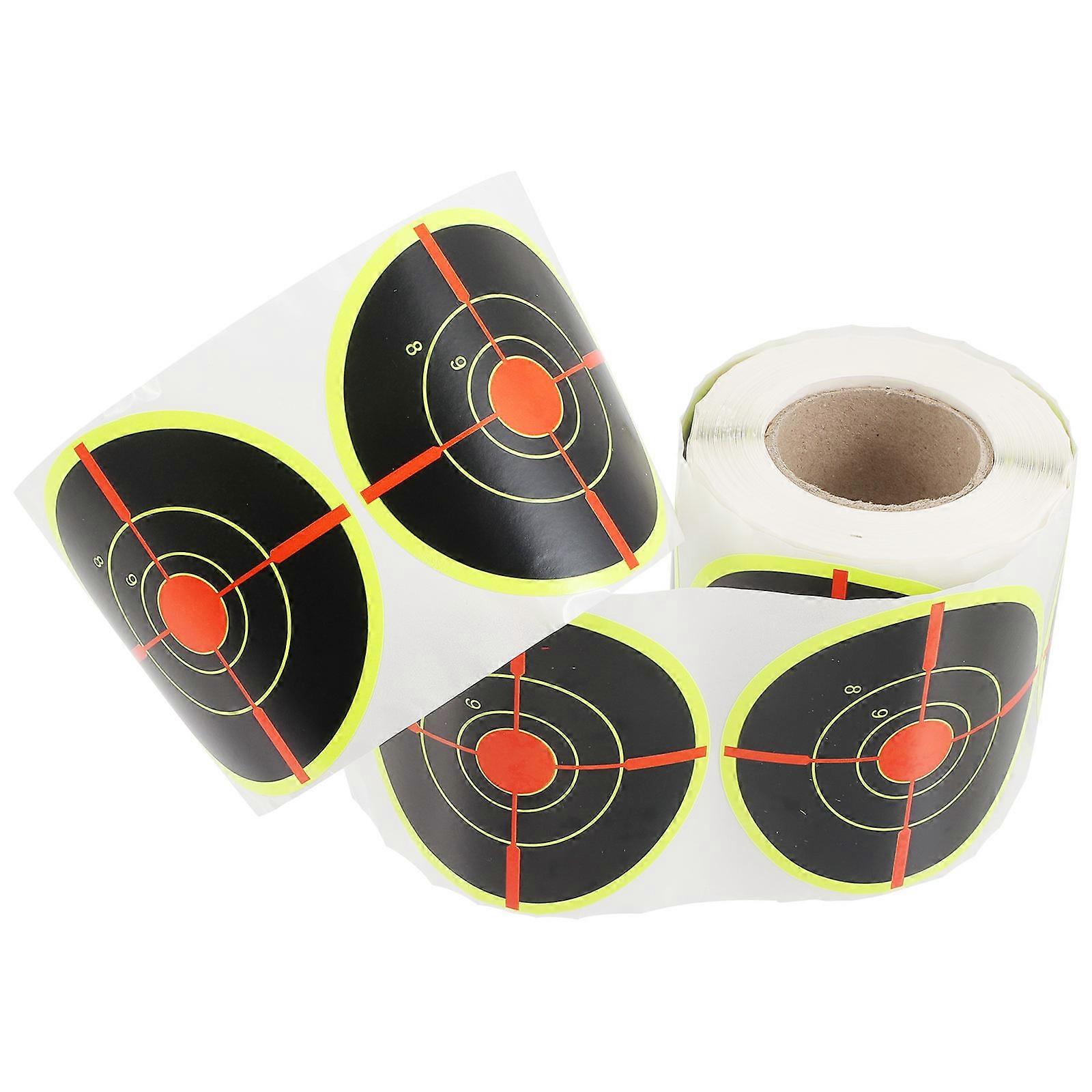 Practical Pasters 1 Roll Lightweight Self-Adhesive Stickers For Shooters 3 Inches in Diameter Special Printing Process 200 Per Roll