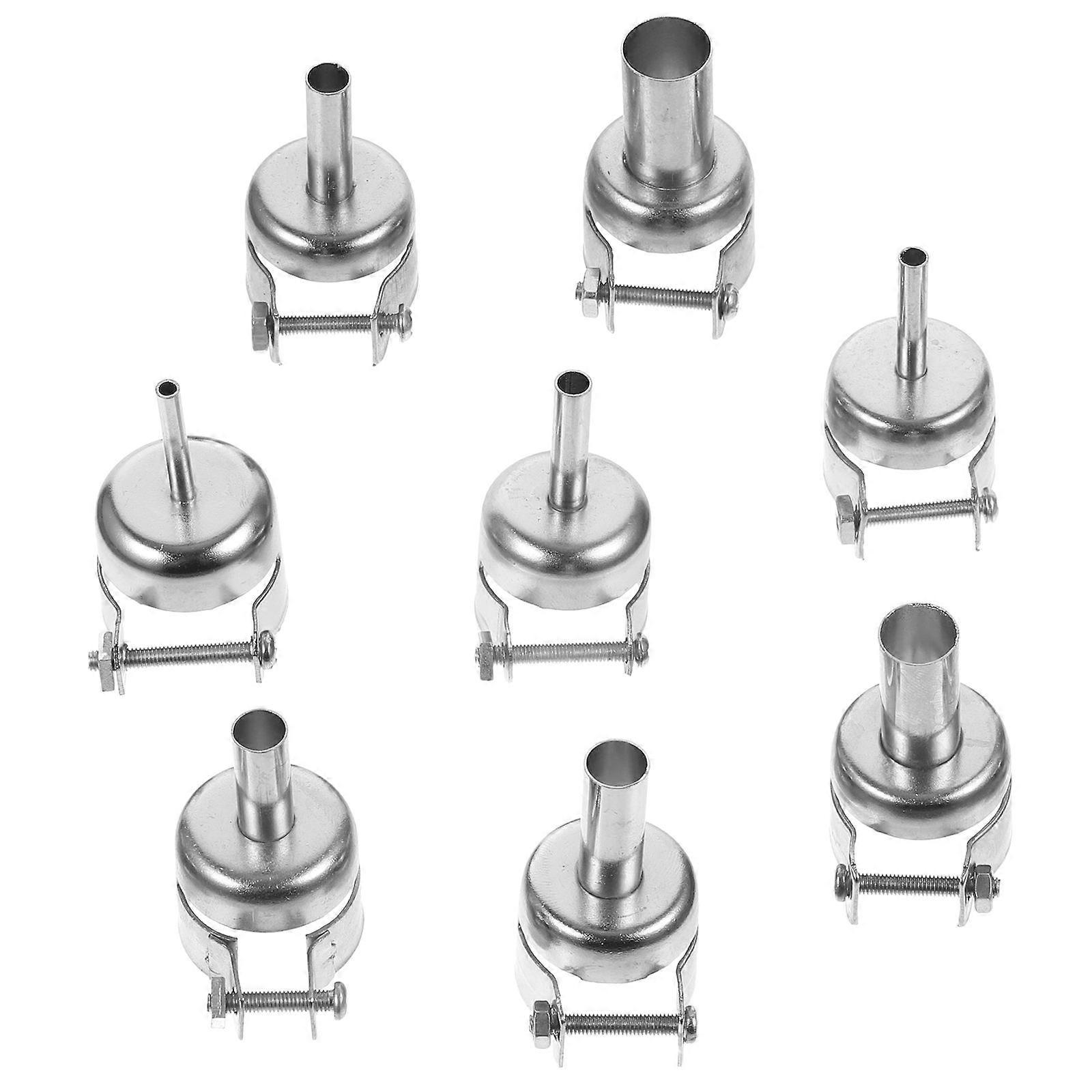 8pcs Hot Air Soldering Nozzles Compatible With Stations Repair Tools Efficient Precision Attachments
