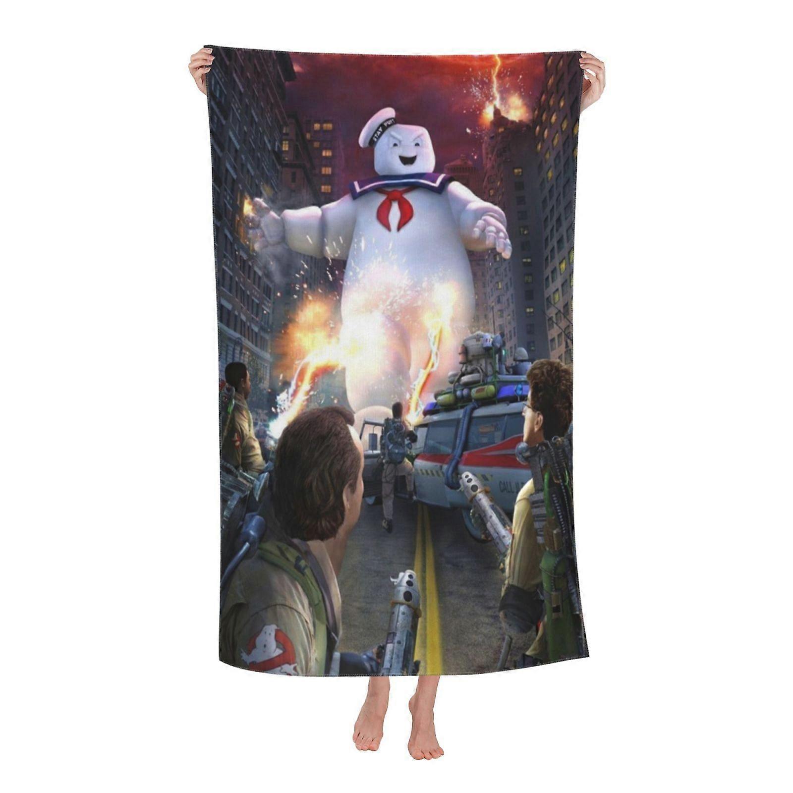 a12305 Ghostbusters منشفة الشاطئ لطيف مناشف حمام سريعة الجفاف للشاطئ ، حمام سباحة ، صالة ألعاب رياضية ، معسكر ، سفر ، دش ، هدايا hgjl1305