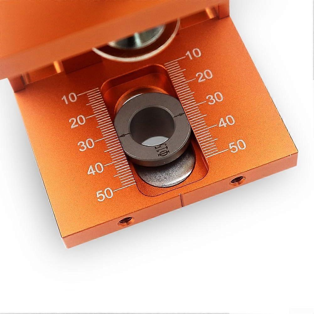 3in1 Adjustable Pocket Hole Jig Kit with Drill Bits, Precision Woodworking Joinery Tool, Orange(A)