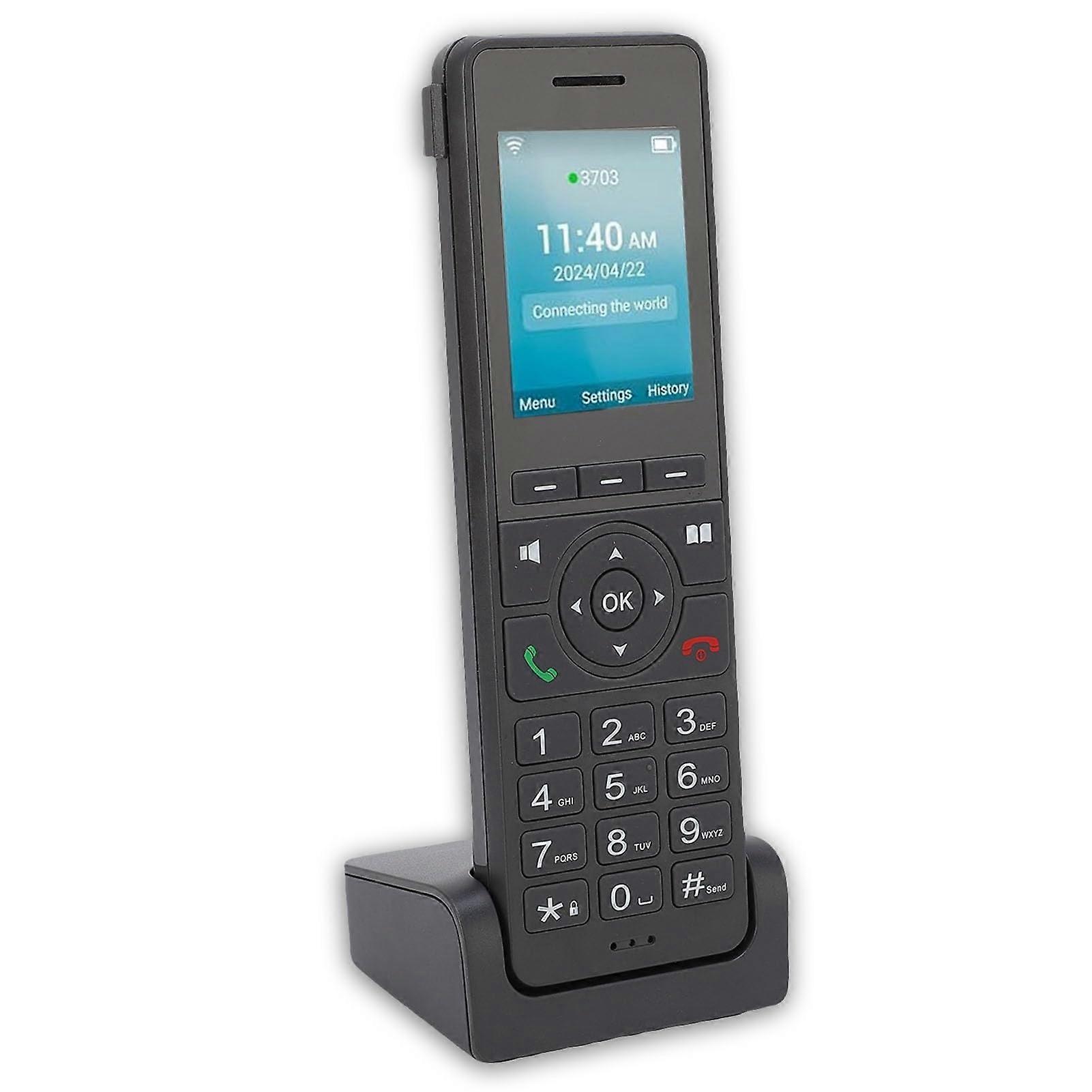 4G VoLTE Cordless Landline Phone with Dual SIM SIP VoIP and Color LCD for Home Office