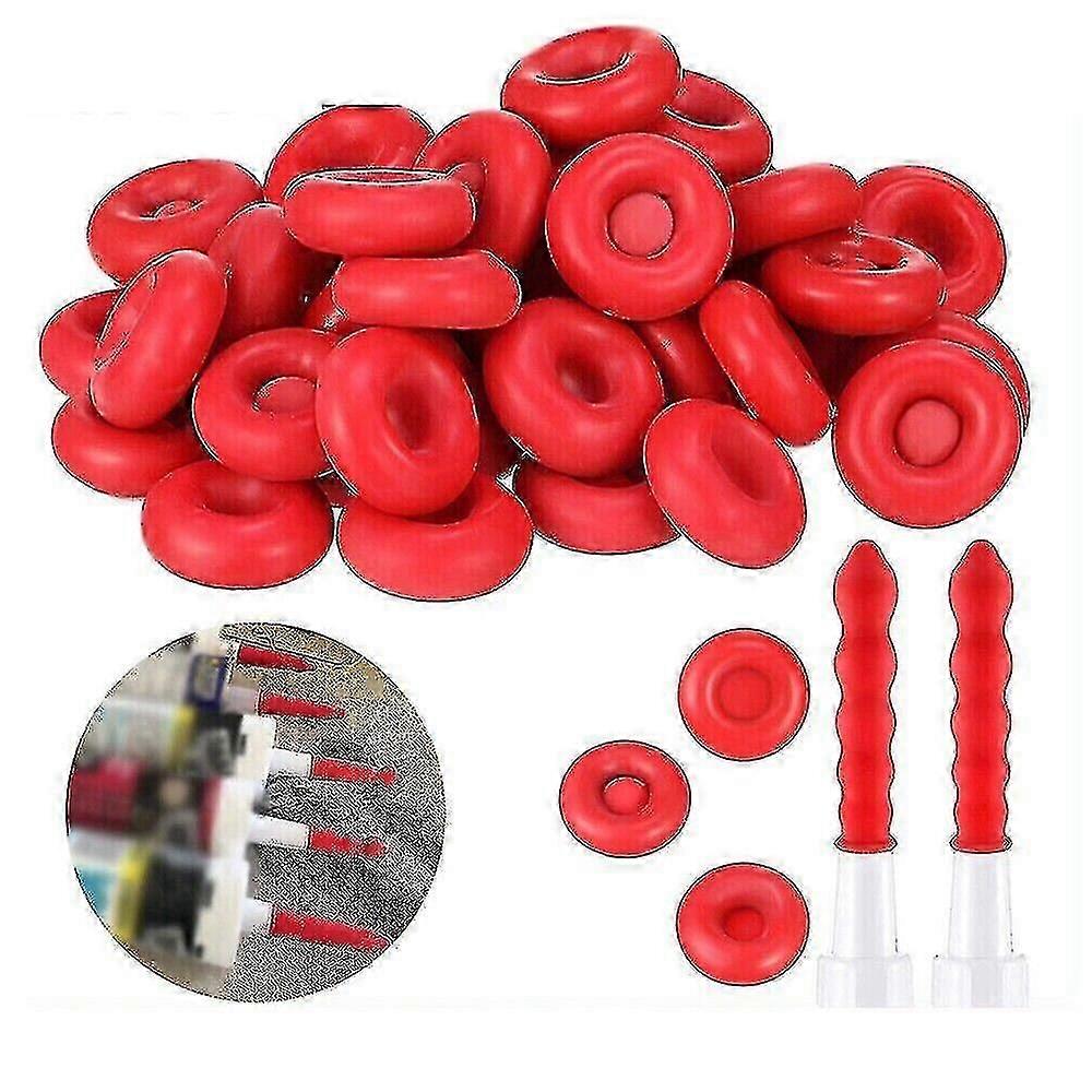 Caulk Cap Caulk Saving Cap Caulk Sealer Saver Open Caulking Tube For Sealing And Preserving, Red