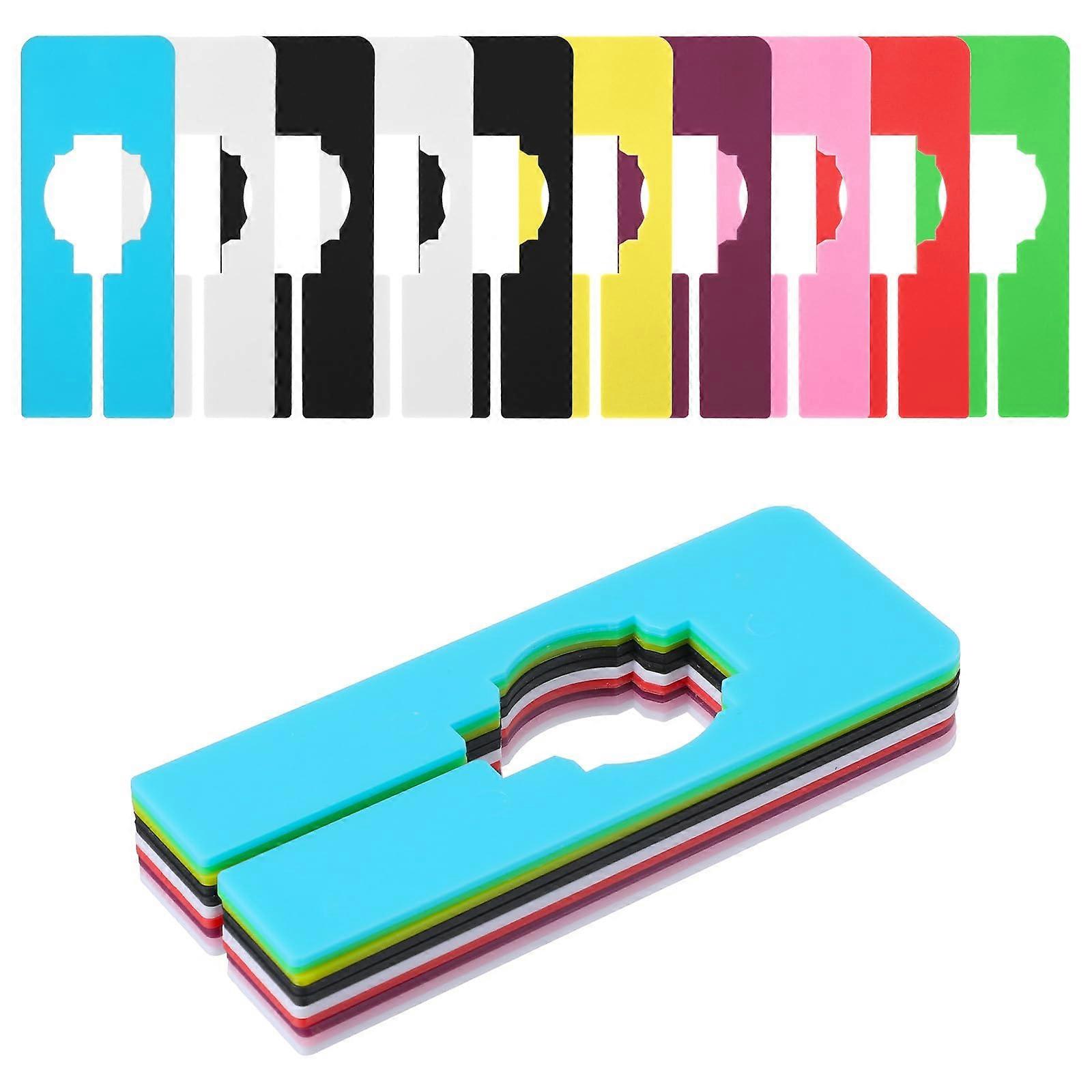 10PCS Closet Rack Dividers, ColorCoded Writable Clothing Rack Dividers for Wardrobe Organization