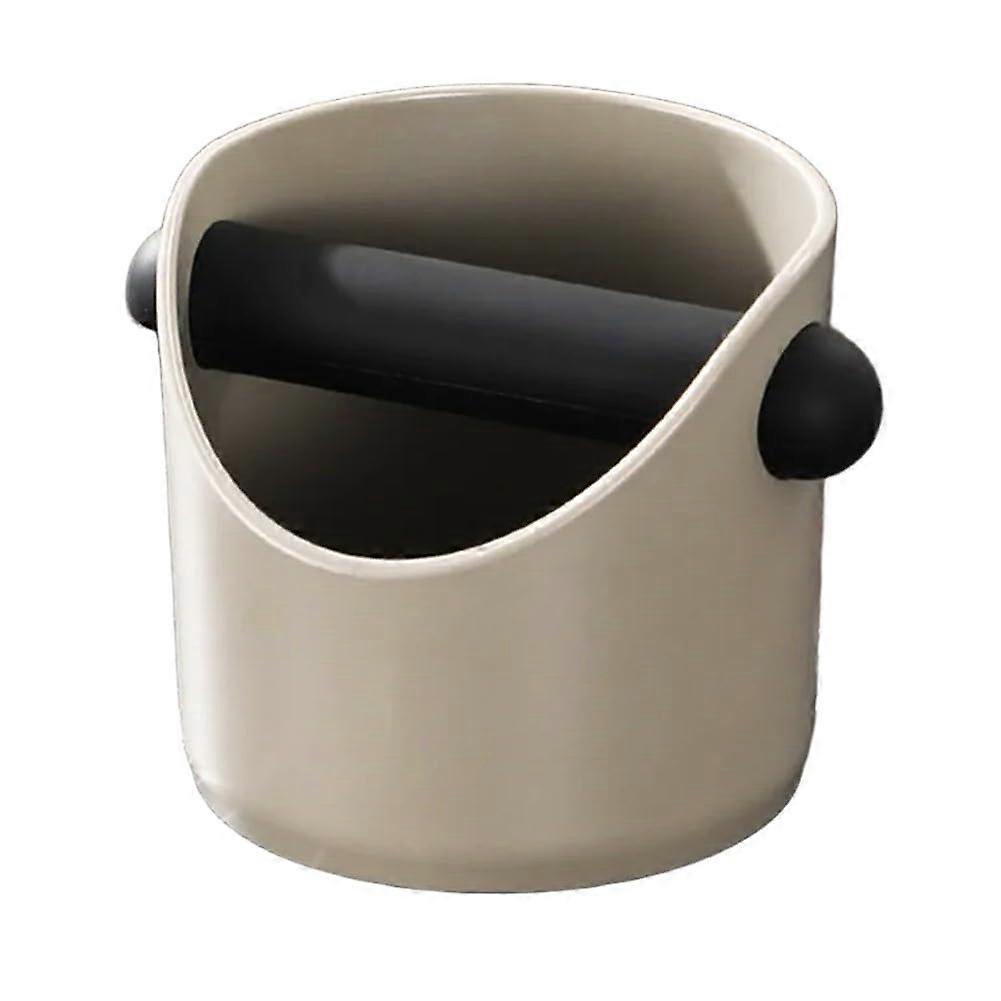 Coffee Knock Box for Espresso Grounds Disposal, Compact Round Thickened Plastic Design for Home Use
