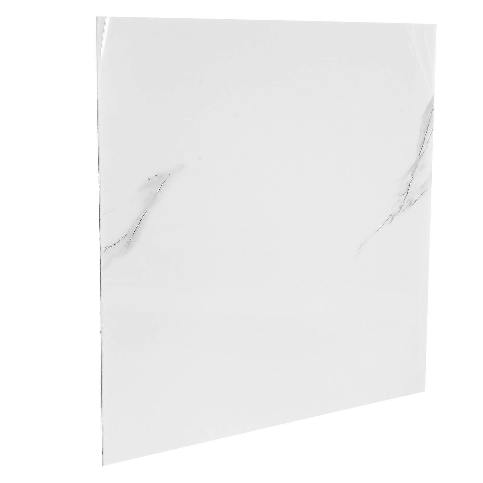 Marble Pattern Wall Stickers Tile Wallpaper White for Bathroom Decoration