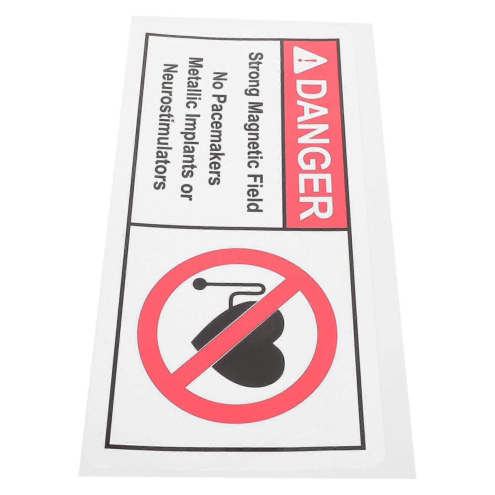 No Warning Sticker Magnetic Field Decal for Warning 1 Piece