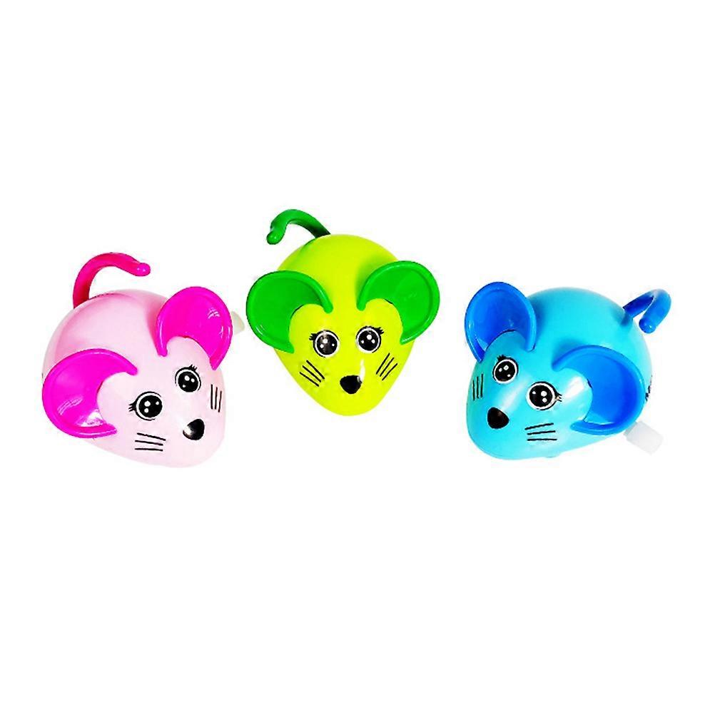 Clockwork Rat Toy for Cat Use Semi Automatic Mouse Toy 3Pcs Pack