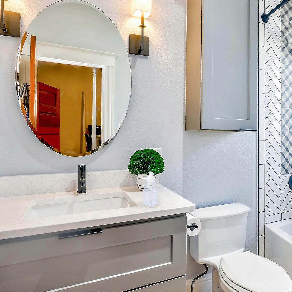 Alcohol Plastic Empty Bottles for Storage Liquid Soap Press Pump 4Pcs Set