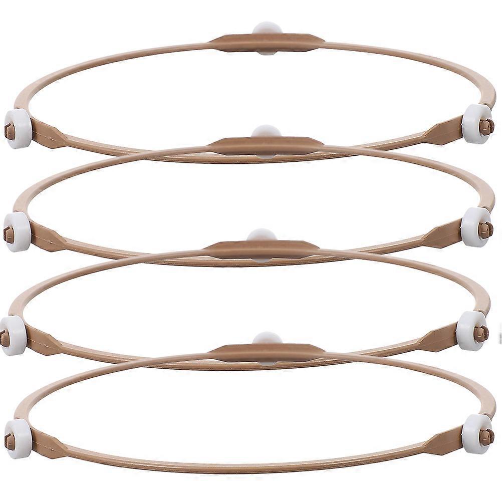 Microwave Oven Turntable Roller Glass Turntable Rings for 4Pcs Use
