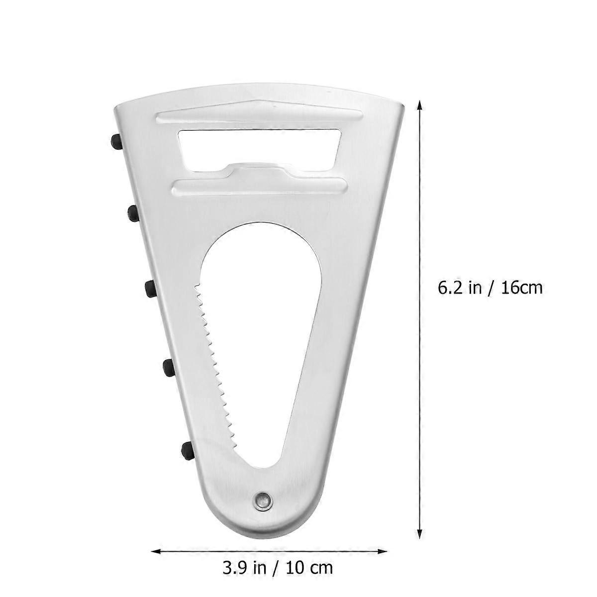 Soda Opener Cap Removal Feature Multifunctional Design Kitchen Tool for Bar Silver 1Set
