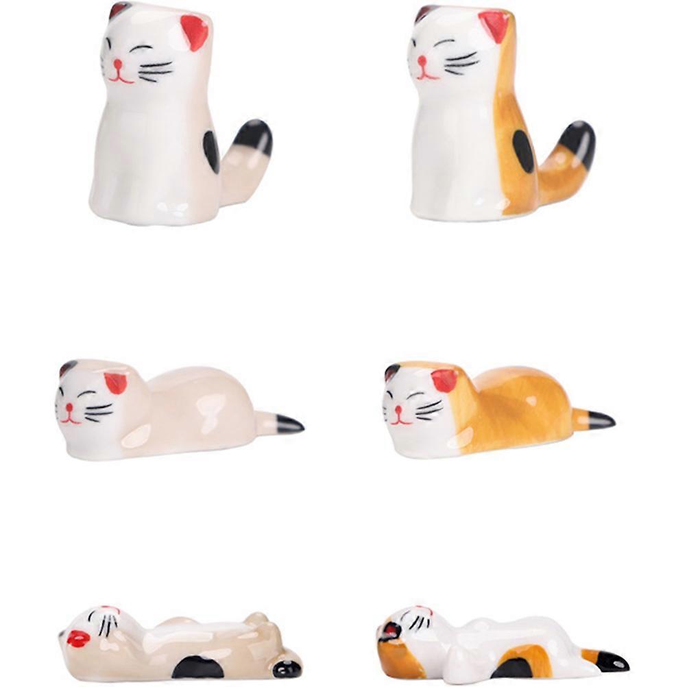 Chopsticks Stand Creative Design Keep Table Clean Multi Color 6Pcs