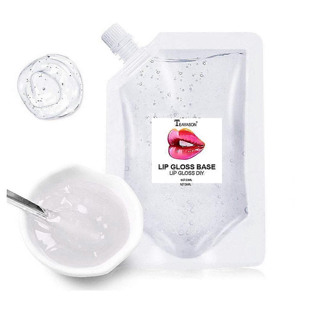 Lip Gloss Base 50ml Clear for DIY Custom Shade Creation Moisturizing or Matte Easy Mixing