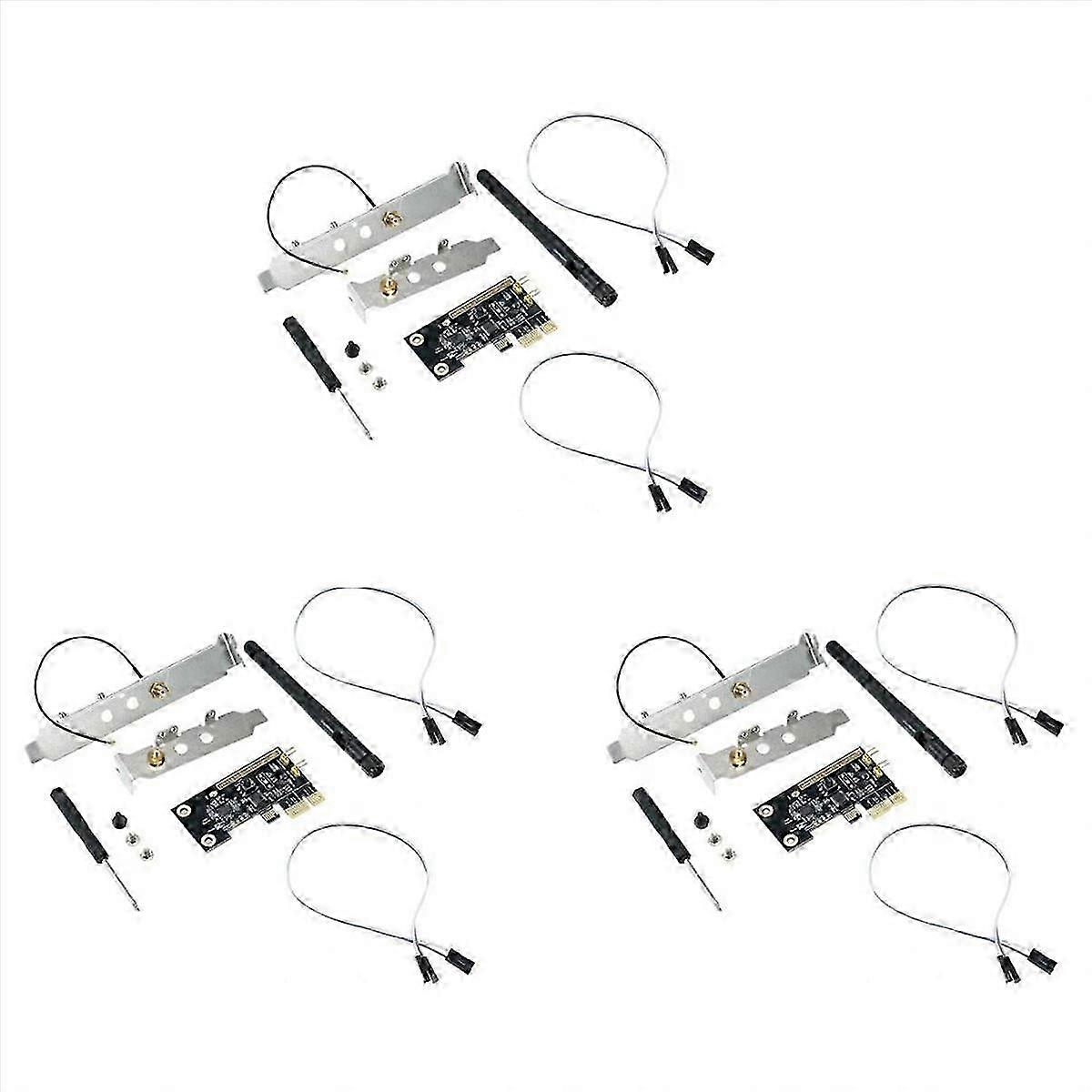 WiFi Wireless Smart Switch Relay Module, PCI-E Mini Desktop Card, Remote APP Control, Voice Compatible, Timer Function for PC Power On/Off (3 Pack)
