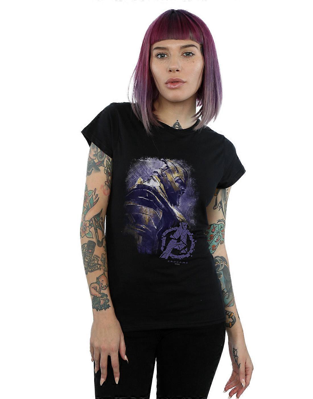 Marvel Women's Avengers Endgame Thanos Brushed T-Shirt