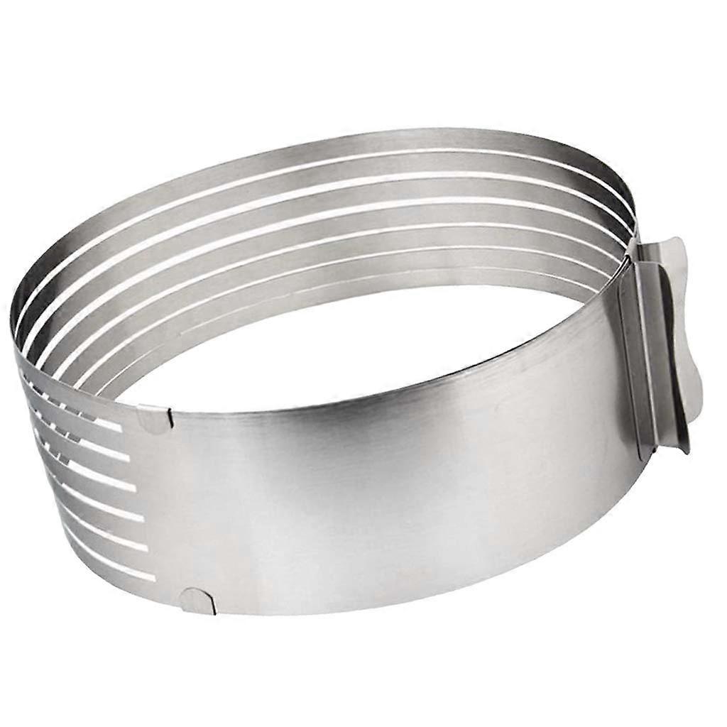 Adjustable Stainless Steel Cake Slicer Ring Mold for Layer Cutting 68 Inch
