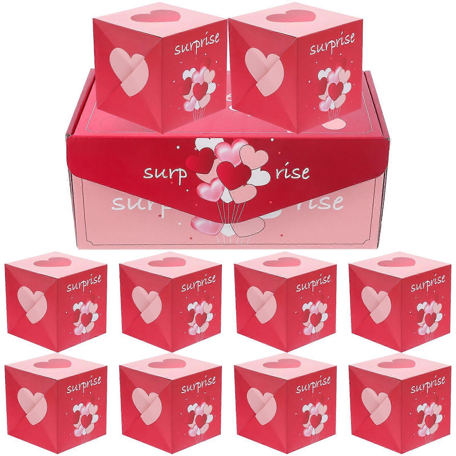 1 Set Valentine Day Candy Boxes Gift Wrapping Box Small Gift Box Holiday Bouncing Explosion Gift Box