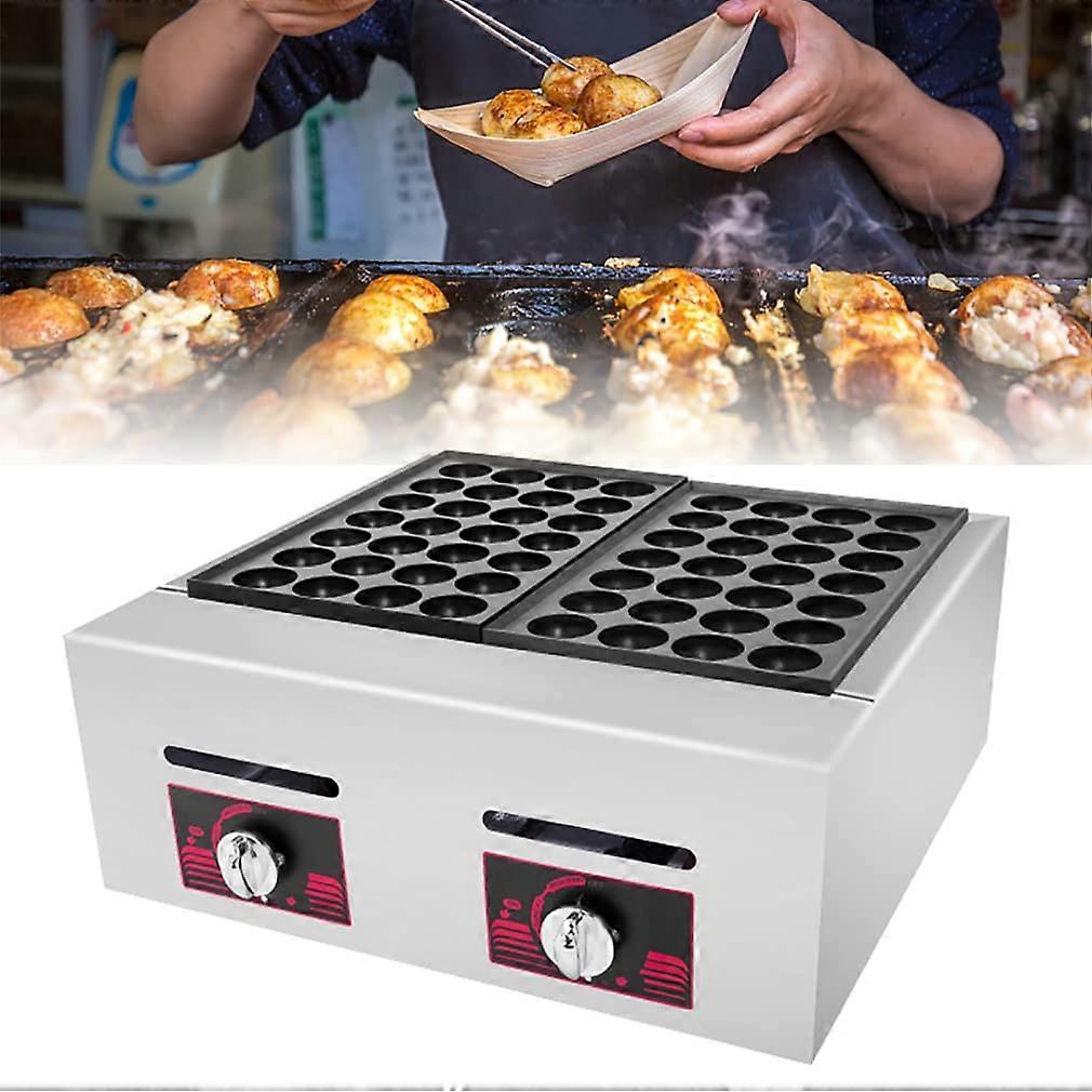 Electric Takoyaki Maker 28Hole NonStick Grill Pan with Adjustable Temperature Control