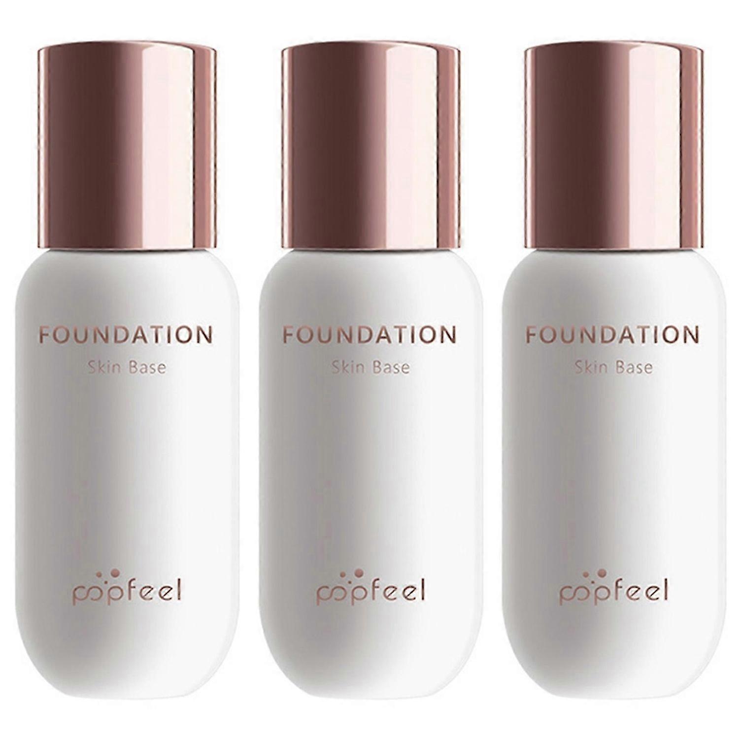 Color Changing Liquid Foundation Lightweight Full Coverage Primer Long Lasting Liquid Makeup Base Cream