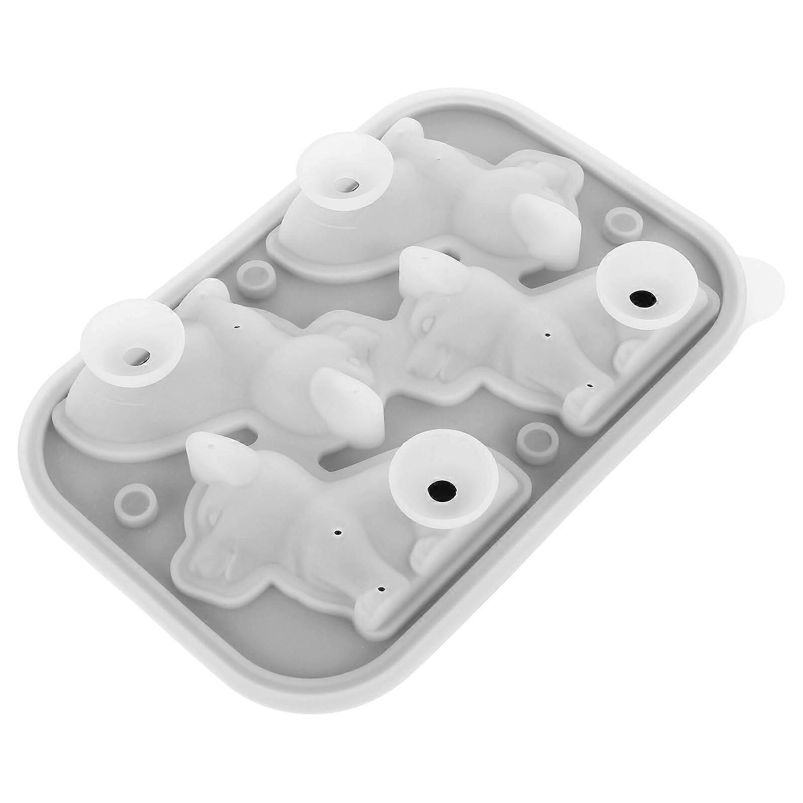 Silicone Dog Shape Ice Cube Mold Tray for Jelly Chocolate Soap Easy Release Multipurpose Use