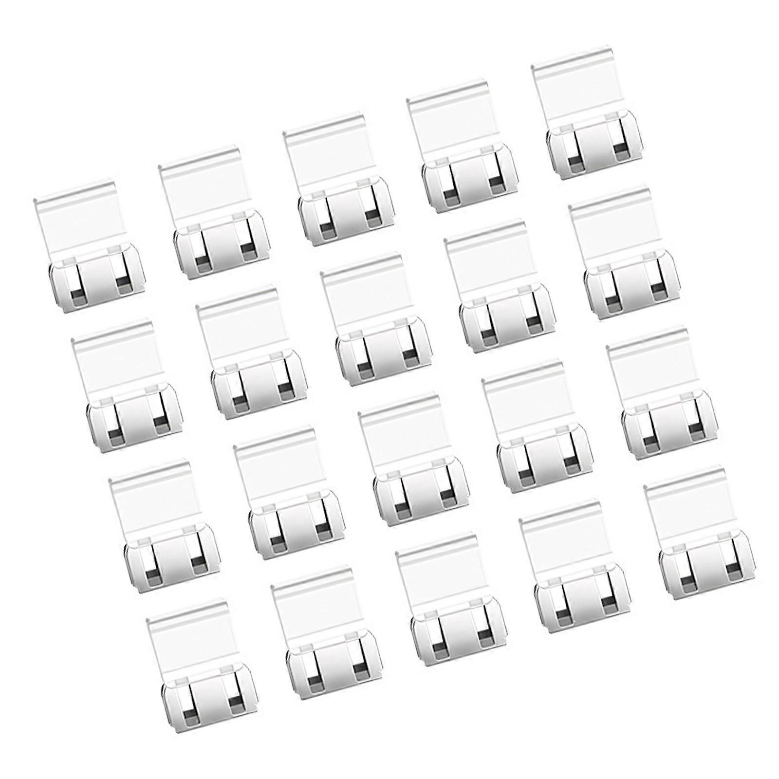 20Pcs Multifunctional Push on Paper Clips Plastic Document Clips for Organizing File Document Reports School Paper Multicolor