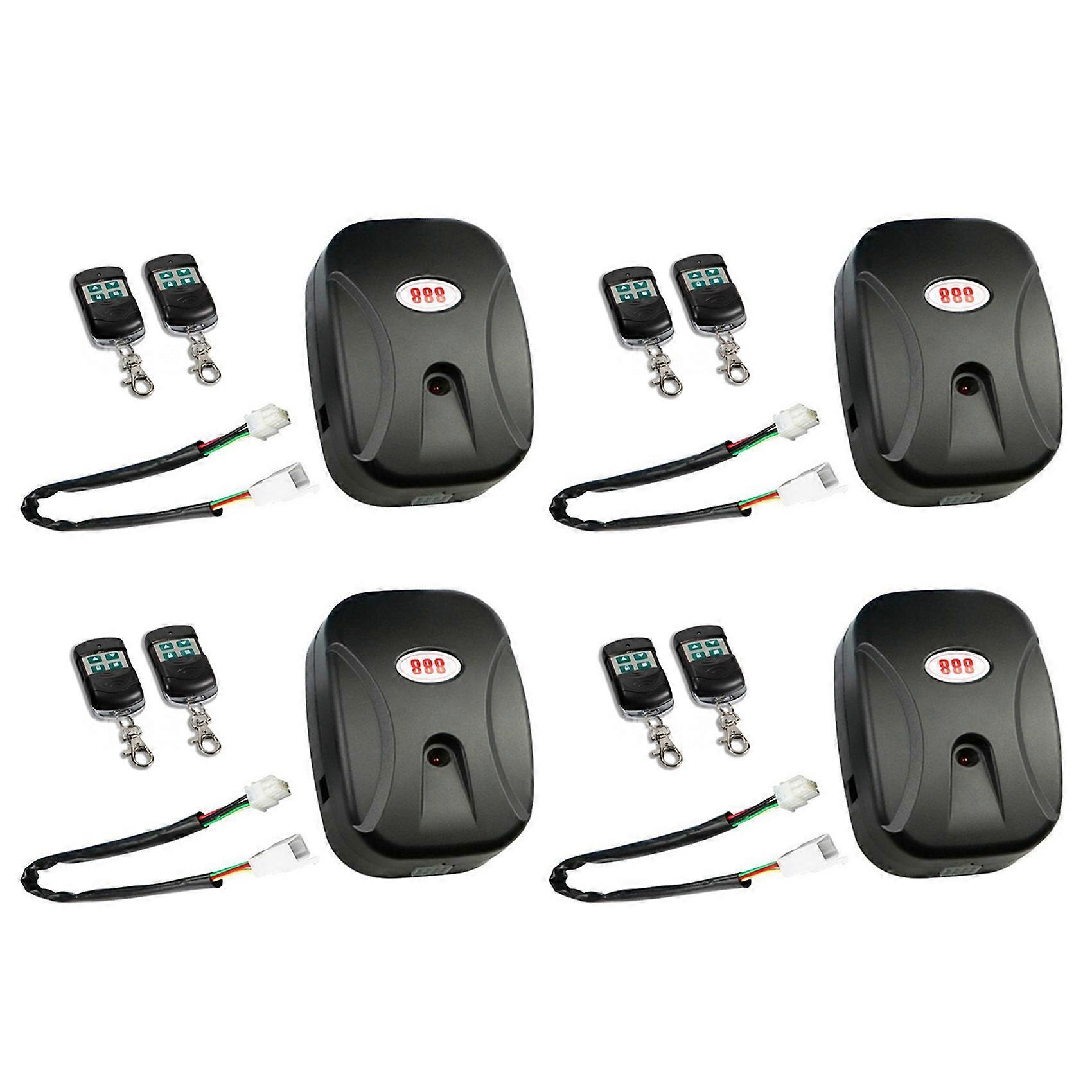 4X Universal Garage Door Wireless Remote Controls Chain Type External Electric Roller Shutter Door Controller 433Mhz