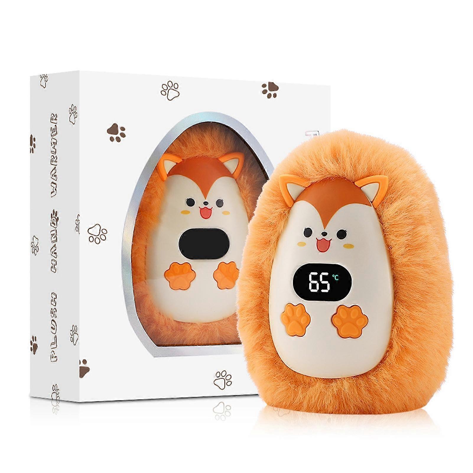 Electric Hand Warmer USB Rechargeable Plush with Adjustable Temperature and LongLasting Battery