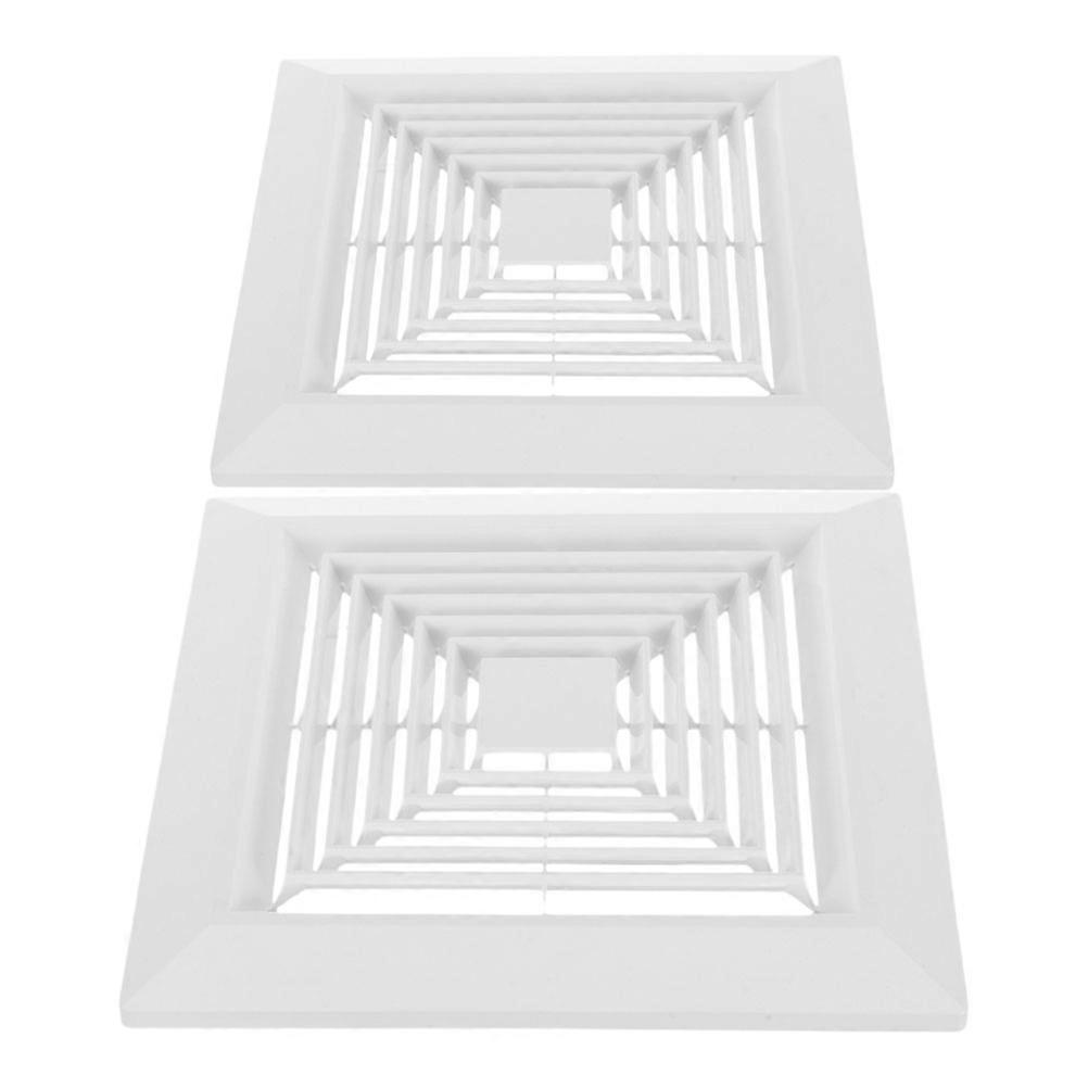 Bathroom Exhaust Fan Cover Square Ceiling Vent for Quiet Operation 2Pcs