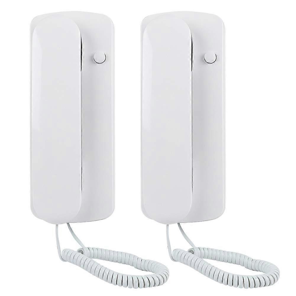Wired Intercom System 2 Pack with TwoWay Audio and Dual Power for Home Office Indoor Use