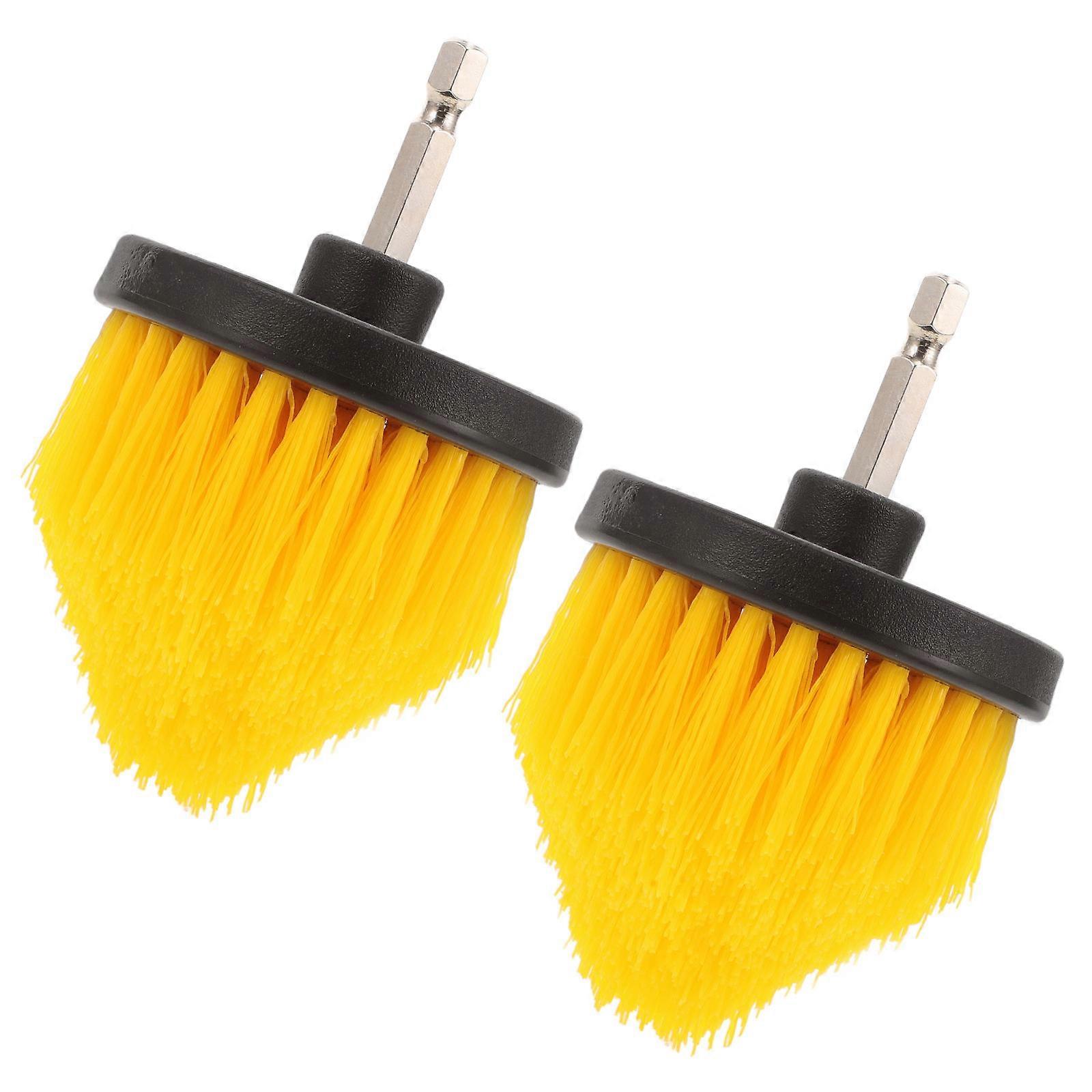 Drill Brush Cleaning Brush Tool for Drill with 2Pcs Durable Steel and PP Material