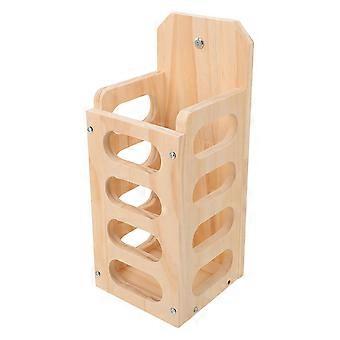 Kaninchengras-Futternapf aus Holz für Meerschweinchen und Kleintiere