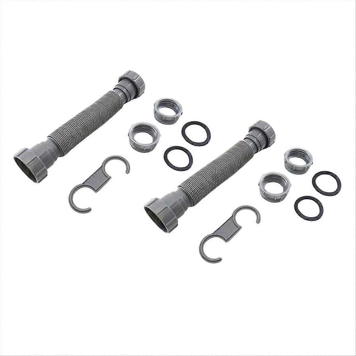 2PCS Kitchen Sink Waste Pipe Kitchen Sink Overflow Pipe