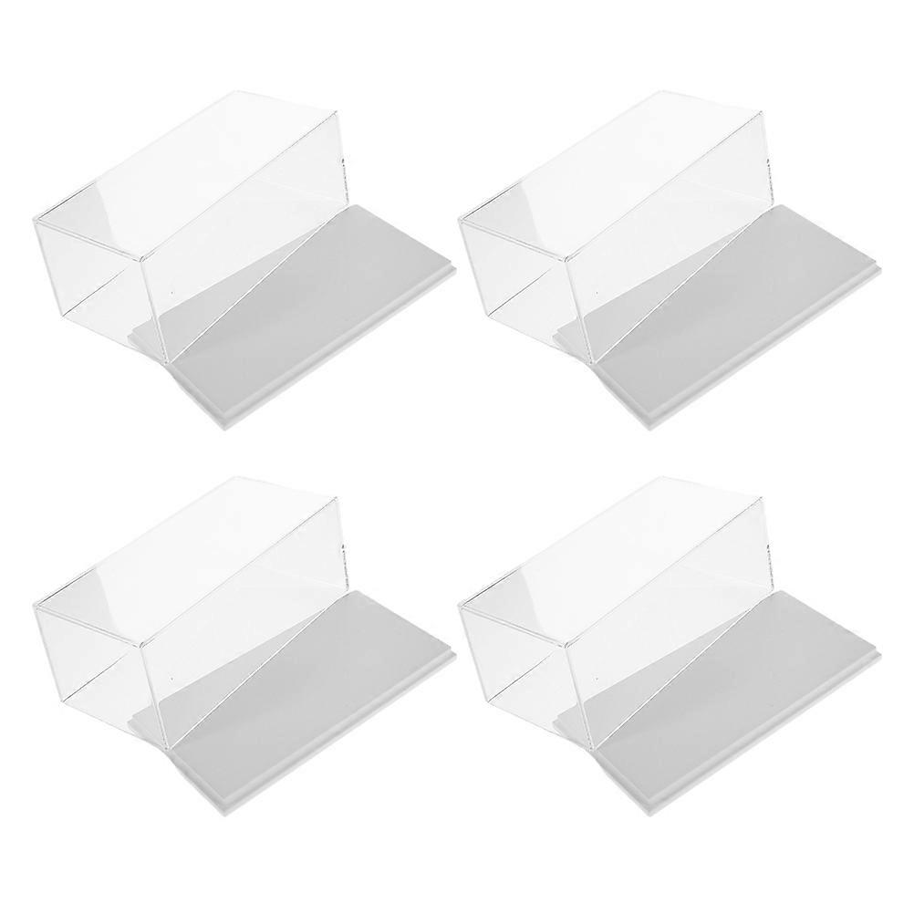 Car Model Display Case Transparent Plastic Holder for Storage 12Pcs
