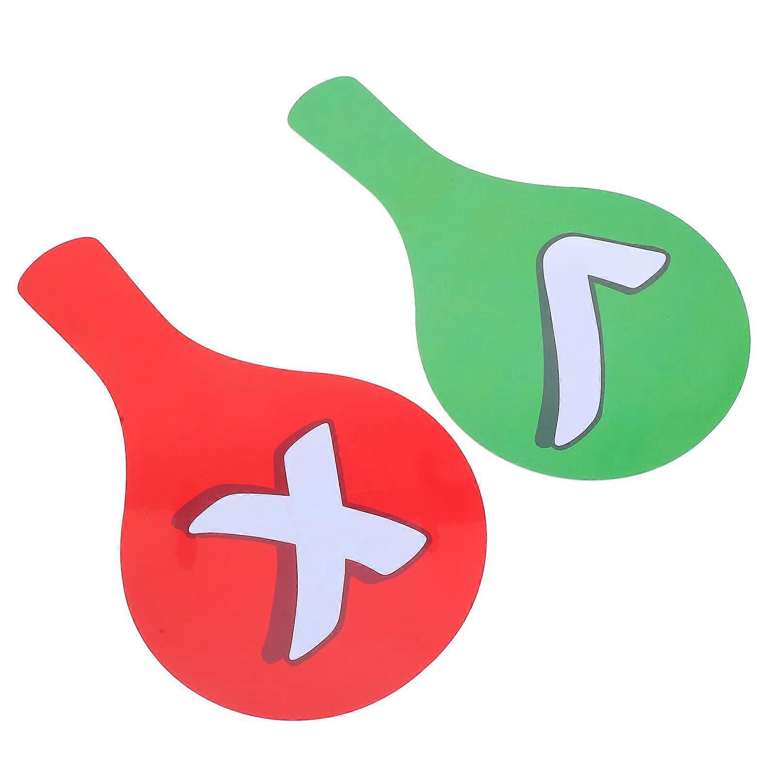 Interactive Classroom Paddle for Student Voting 2Pcs Double-Sided Handheld Boards