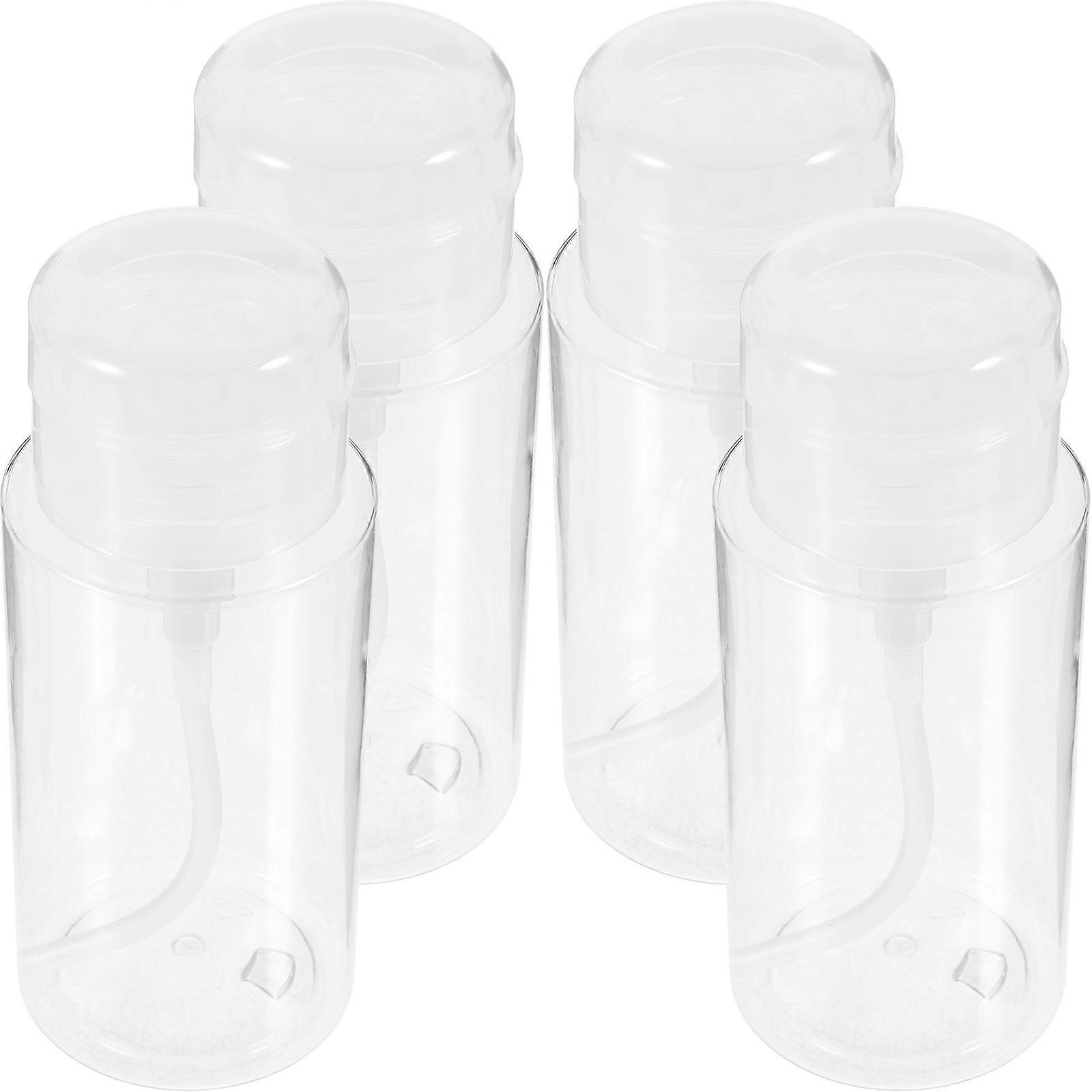 Nail Polish Remover Pump Bottle Dispenser for Makeup 4Pcs Pack