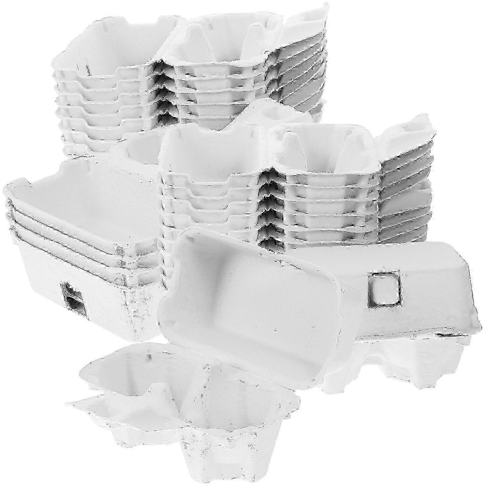 24pcs Paper Pulp Egg Boxes Protective Egg Case Empty Egg Bulk Carton Egg Tray