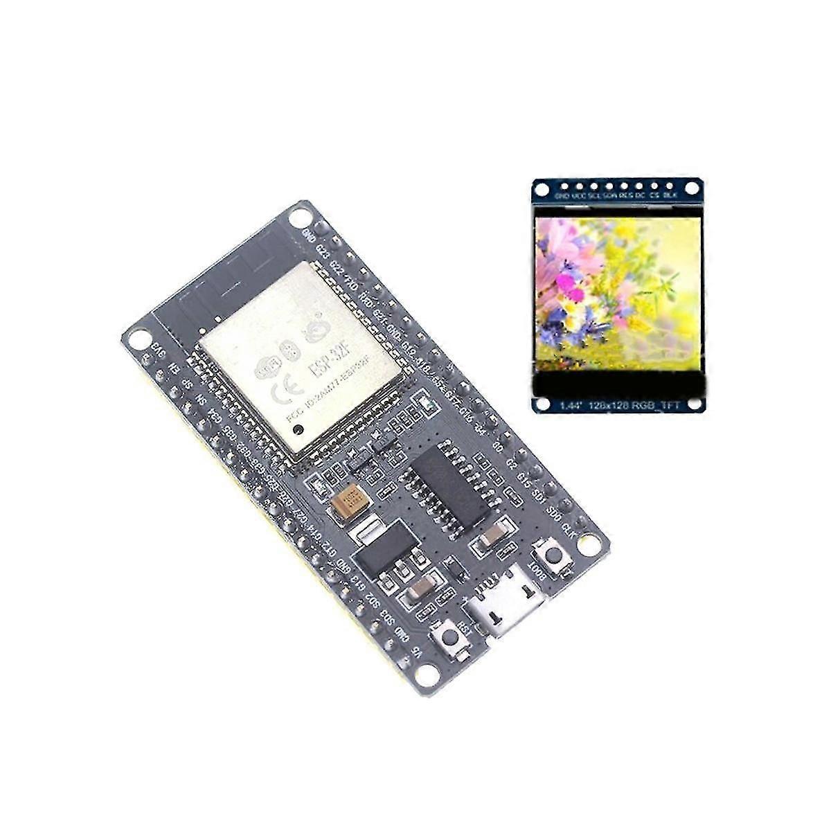 Esp32f Module Development Board Ch340 Driver Wireless Wifi Bluetooth Development Board With 1.44 In