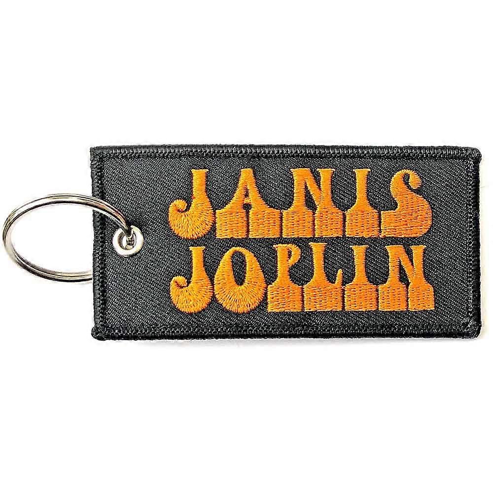 Janis Joplin Keyring Logo Patch Keychain