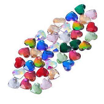 50pcs 3D Heart Shape Nail Rhinestone Manicure Charms Diy Nail Art Stickers