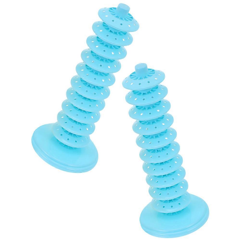 Lollipop Stand Multi-Layer Holder for Adjustable Display 2Pcs Sky-Blue PP Material