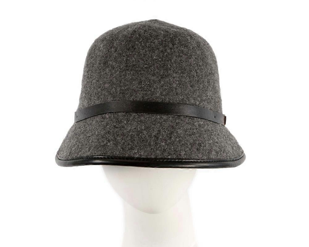 Grey cloche hat SP542GR