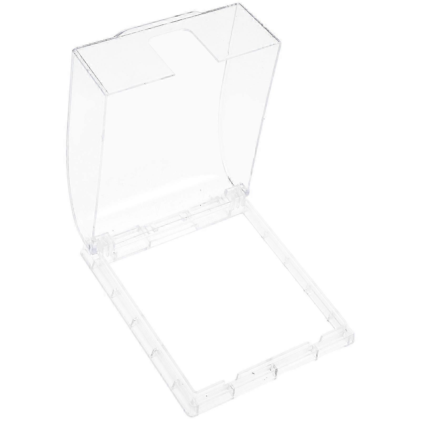 Waterproof Socket Cover, ABS Material, Transparent, Fits 86-type Socket, For Outdoor & Kitchen Use