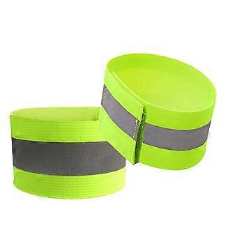 Fluorescent Bracelets Outdoor Reflective Band for Security 4Pcs