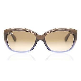 Ray-Ban RB4101 Jackie Ohh 860/51 Full Rim Brown Gradient Lilac Women Butterfly Sunglasses UV2 Original