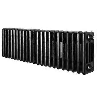 Traditional 4 Column Radiator 300mm x 1010mm Modern Central Heating Heater Matt Black Carbon Steel